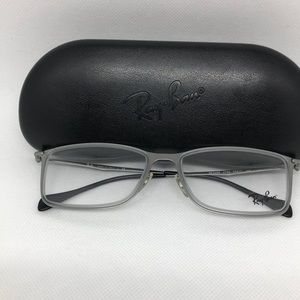 Men’s Rayban Frames Rx -silver color